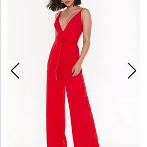 Nasty Gal wide leg jumpsuit NWOT never been worn